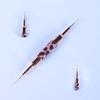 Dual-Use Nail Brush Pen Fiber Bristles Metal Body Multifunctional Nail Pen for Sculpting And UV Nail Art