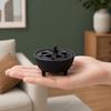 Mini Cast Iron Cone Incense Burner Heat Resistance Creative Cast Iron Incense Holder Retro Lotus Shaped Cast Iron Incense Censer