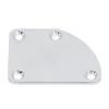 Guitar Neck Reinforcement Plate with Screws 4 Hole Curved Neck Joint Protection Board for Electric Guitar Bass
