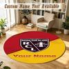 Round Rug Custom Nameracing club de lens Pattern Non Slip Carpet Home Floor Decor