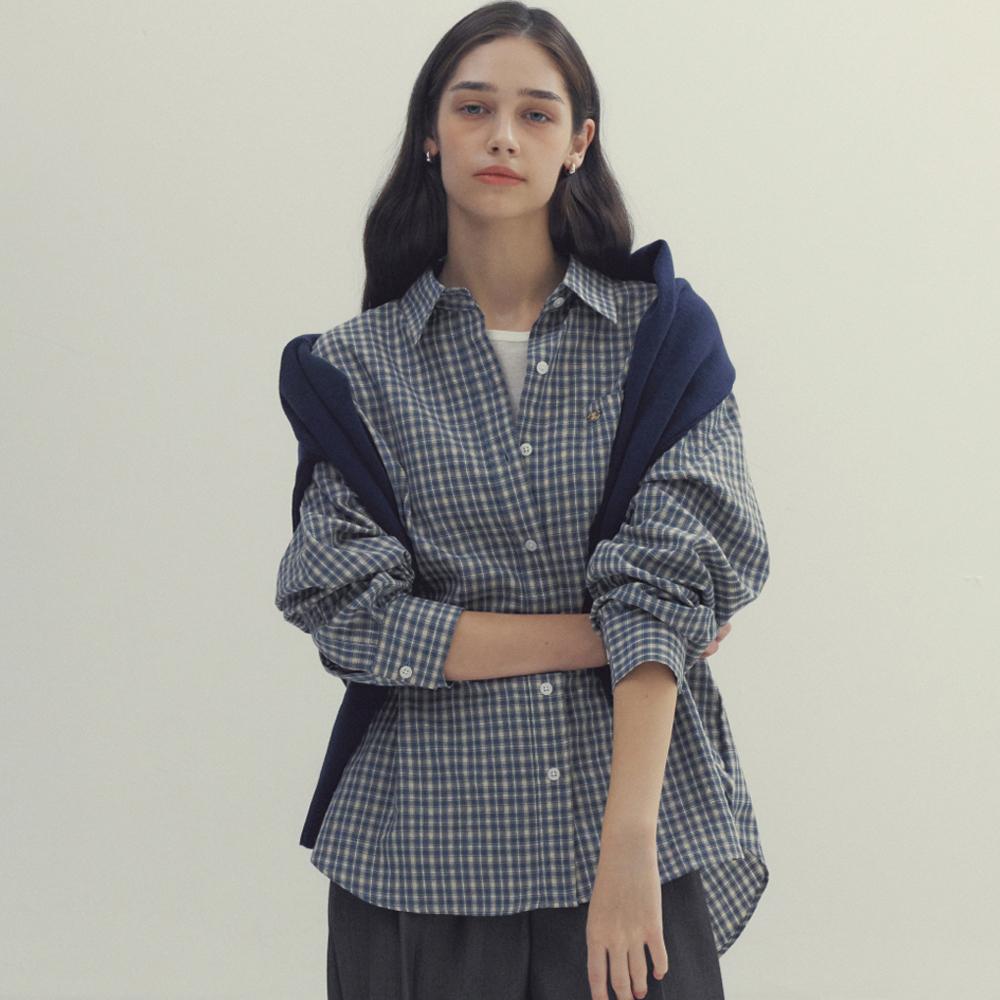 BRINGMYTHINGS More Check Shirt_Bluebeige