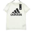 Unused Adidas Short Sleeve Round Neck T-shirt 130 White Kid's Used