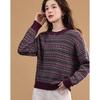 Demana 100% Merino Wool Retro Jacquard Knit Sweater