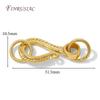 18K Gold Plated Connector Verschlüsse Für Perlenarmband Halskette Herstellung,Perlen Endkappen Befestigungsverschlüsse DIY Handgemachter Schmuck Zubehör