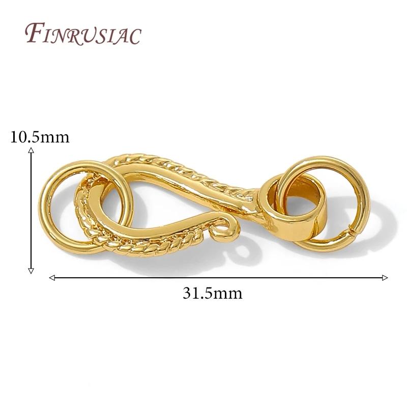 18K Gold Plated Connector Verschlüsse Für Perlenarmband Halskette Herstellung,Perlen Endkappen Befestigungsverschlüsse DIY Handgemachter Schmuck Zubehör