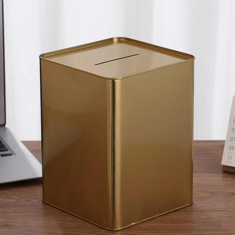Creative Big Piggy Bank Metal Gold Large Money Boxes for Money Adults Children's Saving Period Bank Coin Money Organizer Gift