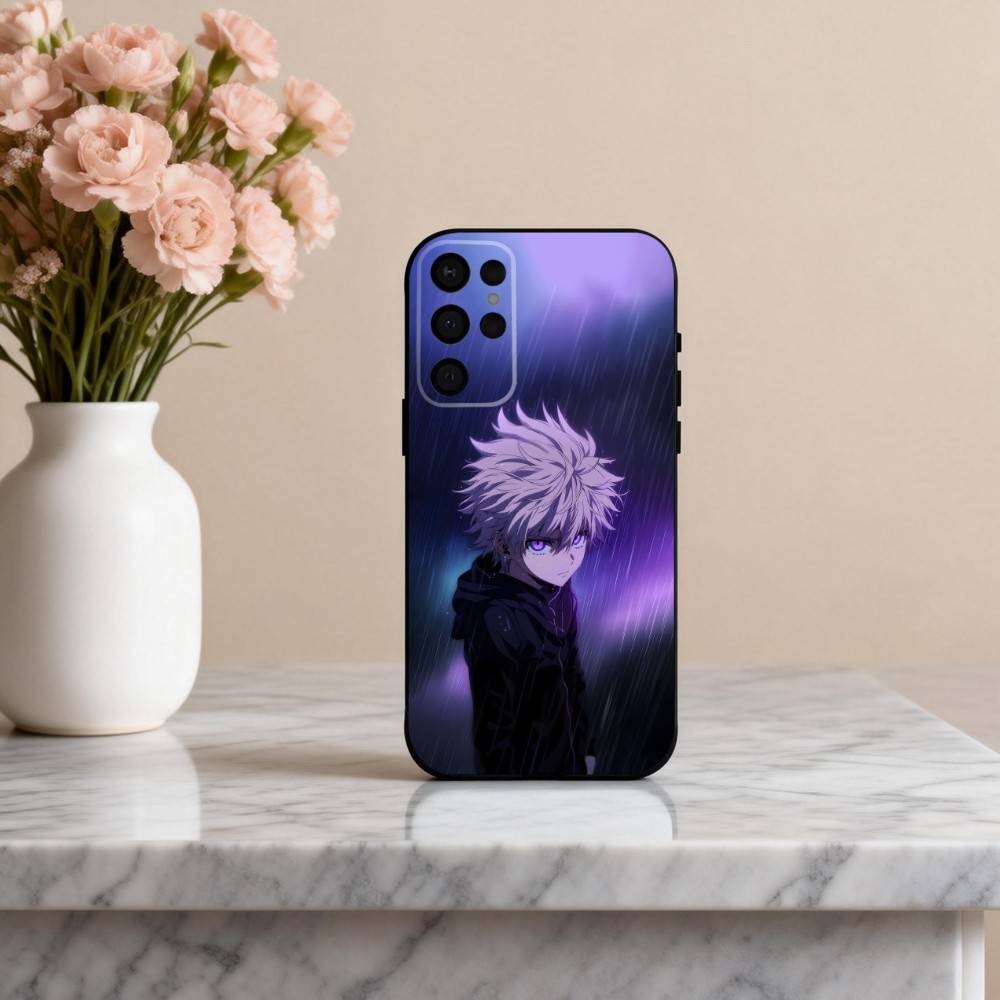 K-Killua Z-Zoldyck H-Hunter X Hunter Phone Case For Samsung S25,24,23,22,30,21,10,9,Ultra,Plus,Lite,FE,4,5 G Soft Black Case