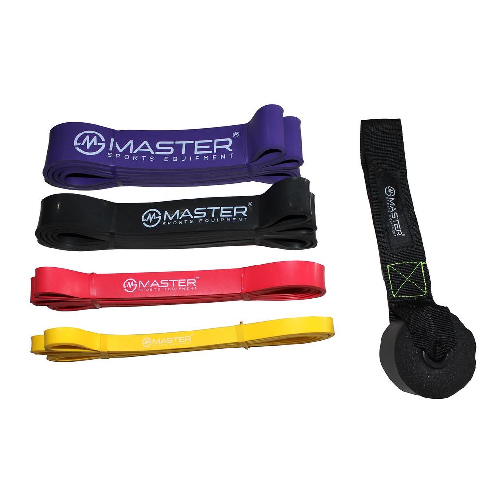 Gumy Oporowe Do Ćwiczeń Zestaw 4 Taśm Treningowych Power Band Lateksowe
