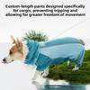 2026 Full Coverage Color Block Dog Raincoat Four Leg Waterproof Coat For Corgi Dachshund Small Medium Dogs Outdoor Wear