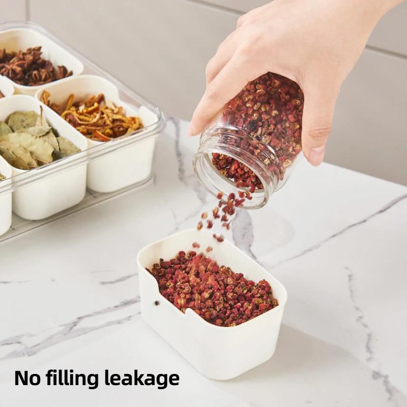 PET Kitchen Storage Basket with Handle Fridge Refrigerator Food Preservation Box Drain Design Interval Storage Container