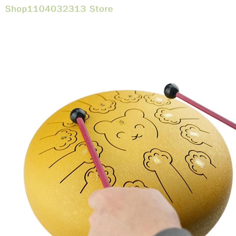 1Pair Silicone Tongue Drum Mallets Children's Hollow Drumsticks Percussion Instrument Accessories