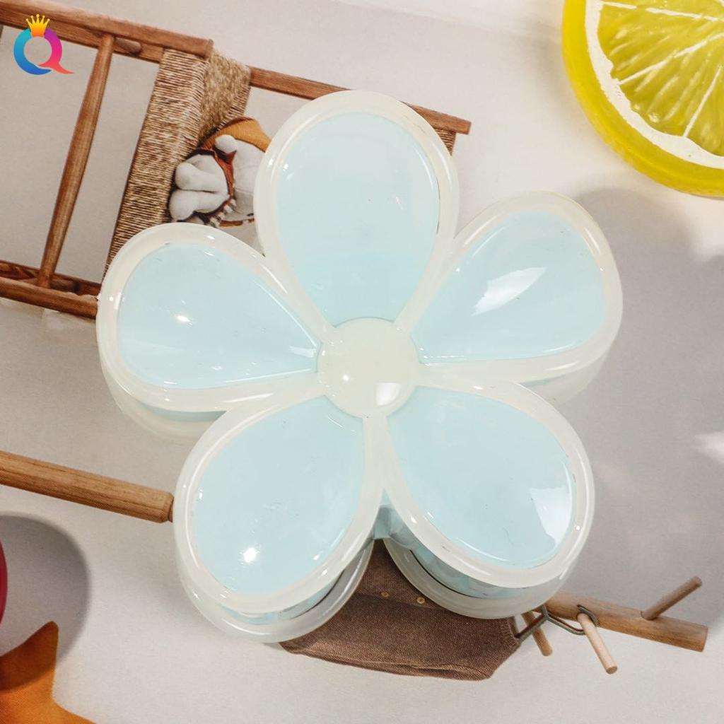 3 Pcs Large Classic Design Hair Claw Clips Flower Acrylic Fashion Headwear Barrette,Sweet Hair Accessories for Women Gift