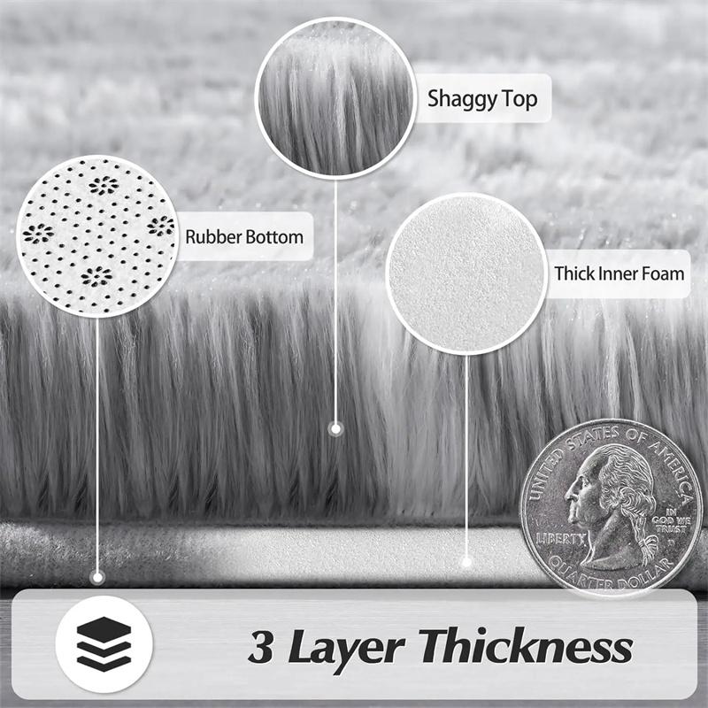 Home Plush Carpets Plush Carpets Fluffy Ultra Soft Indoor Modern Area Rugs Living Room Play Mats For Children Bedroom Home Decor Nursery Rug