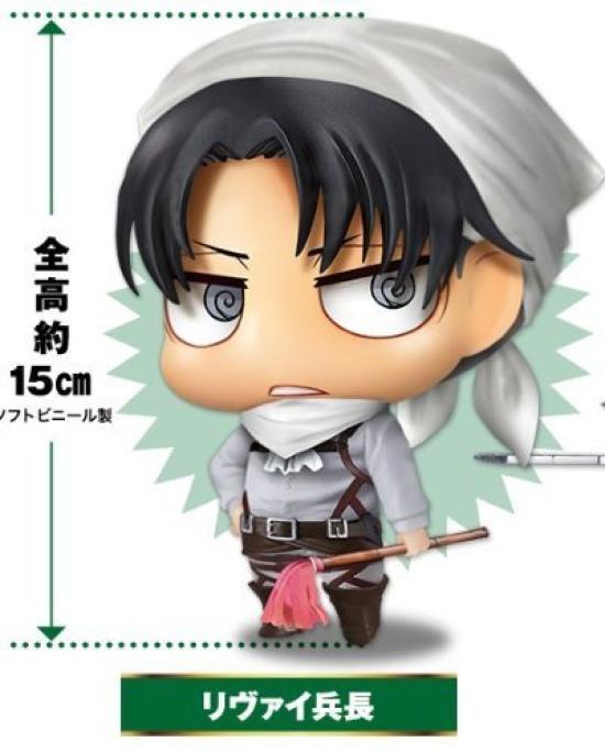 

Sega AG Square Attack on Titan Play Get Campaign Attack on Titan Soft Vinyl Figure Captain Levi +