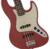 Fender E-Bass Made in Japan Traditioneller 60er-Jahre-Jazz aus Palisander Fiesta Red Bass®, Griffbrett,