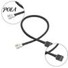 Computer Cooling System Cable Adapter Maximize Performance Durable 4-Pin Fan Efficient Ideal for CPU Graphics Card Fans Black Casing