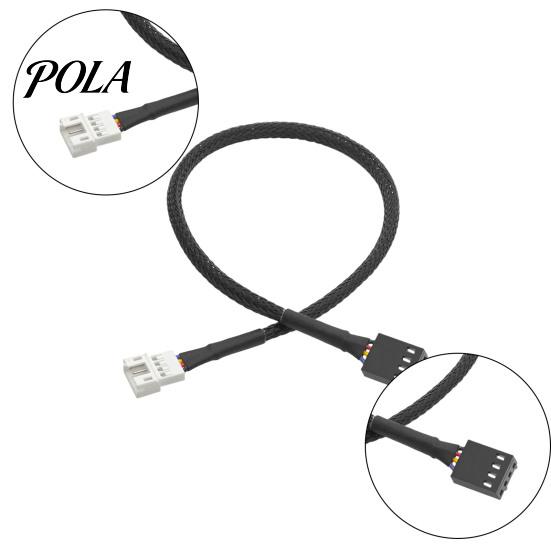 Computer Cooling System Cable Adapter Maximize Performance Durable 4-Pin Fan Efficient Ideal for CPU Graphics Card Fans Black Casing