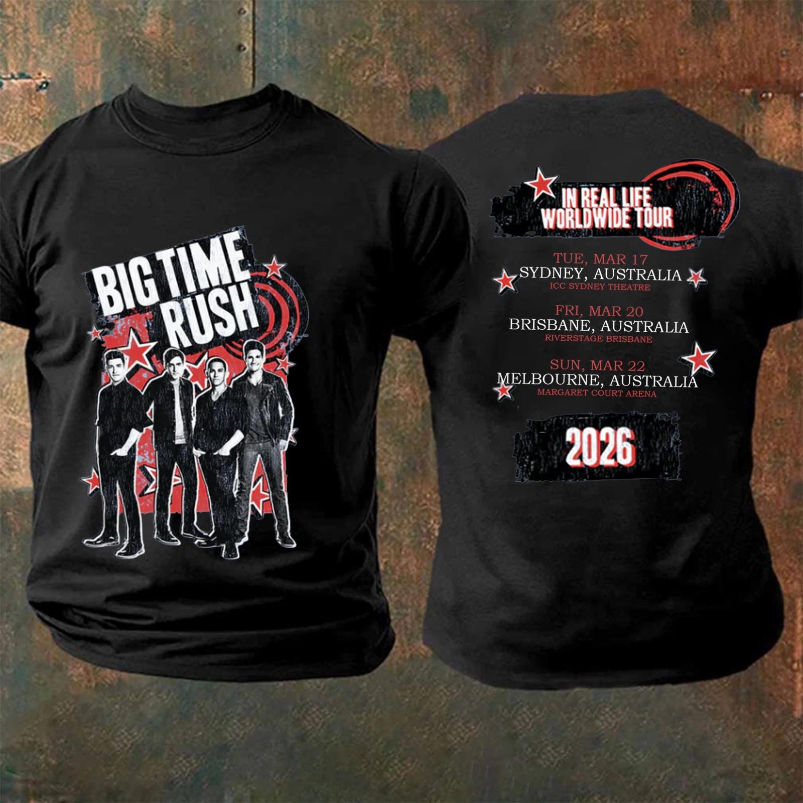 Big Time Rush World Tour Australia 2026 Tshirt Gift For Fans S