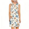 Sleeveless Floral Print Dress for Women Summer Lightweight Casual Round Neck Split Hem Design Comfortable Fit