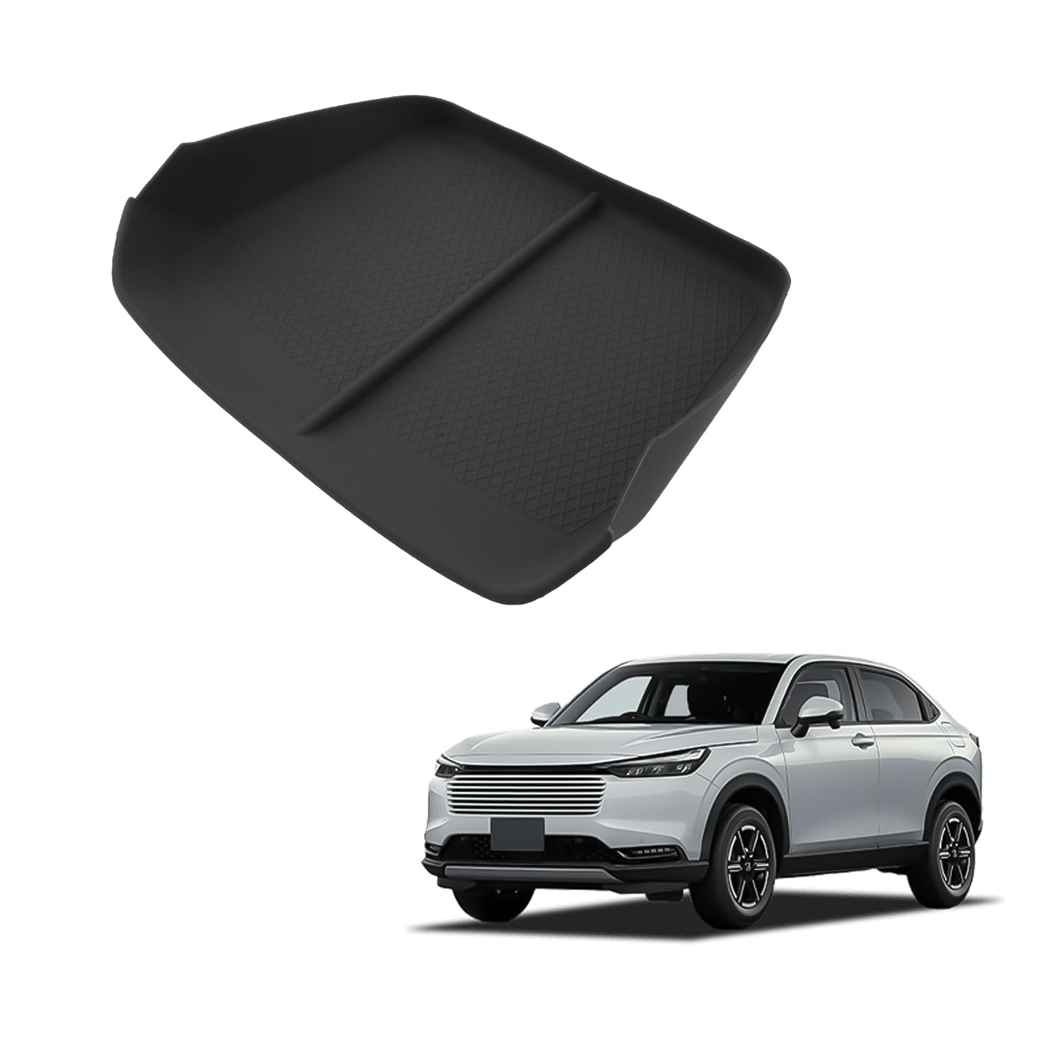 

HUAHAO Front Console Upper Tray for Honda Vezel RV Vezel RV Console Car Storage Small Item Scratch and Stain Easy to Vezel RV Custom Easy to Clean and