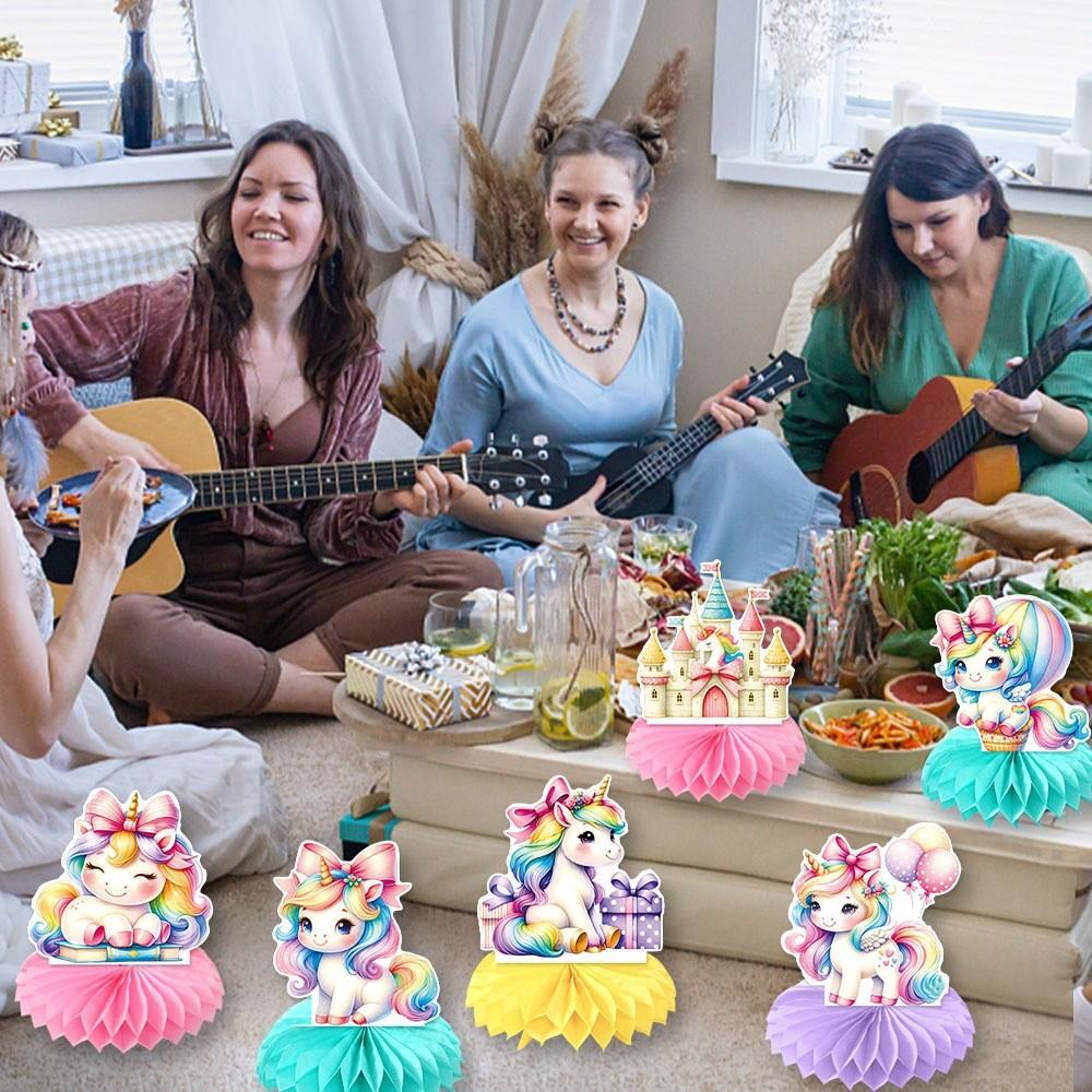 Desktop Unicorn Honeycomb 3d Ornament For Childrens Celebrations Decor Event