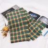 100% Wool Houndstooth Scarf Women Men Winter Warm Long Shawl Chic Elegant Wrap