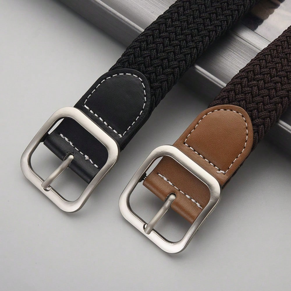 Pin Buckle Braided Belt Elastic Elastic Casual Belt Belt Ethnic Style Belt