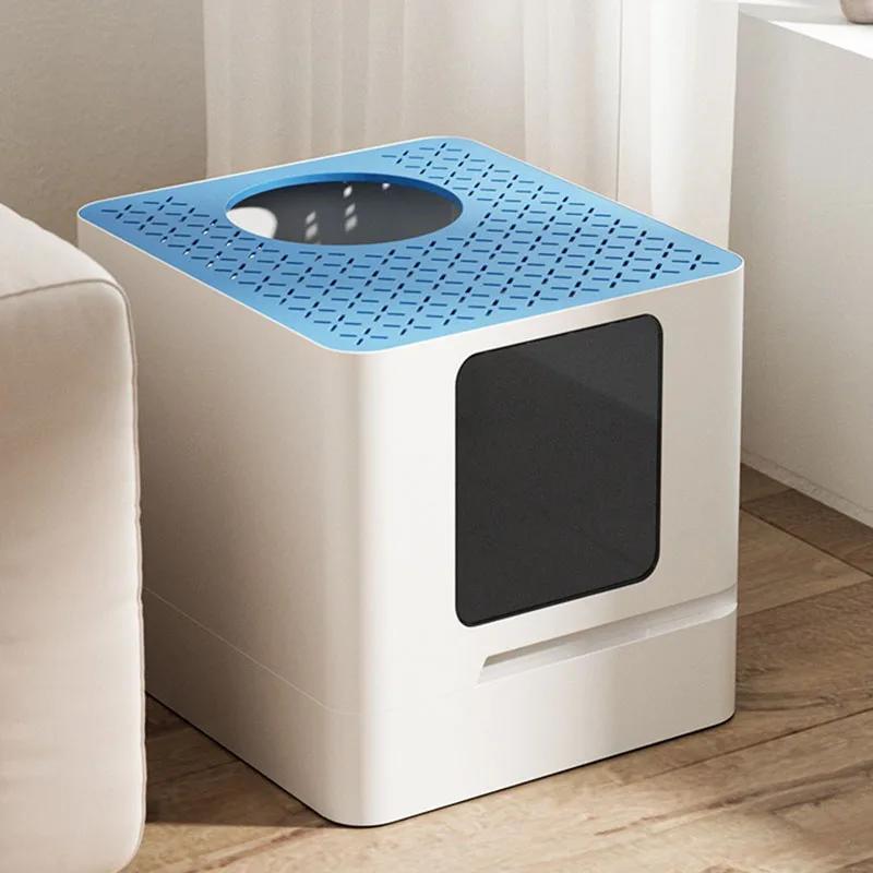 Plastic Self-cleaning Cat Litter Box Closed Cat Tray Automatic Toilet Prevent External Splashing Pet Products Accessories