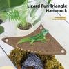 Lightweight Lizard Triangle Hammock Suction Cup Pet Climbing Net  Habitat Decor