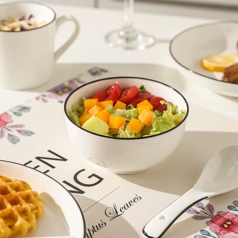 8-Zoll-Keramik-Teller mit geteilten Portionen