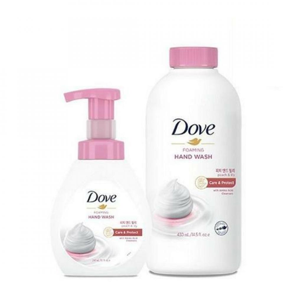 

Пенка для мытья рук Dove Peach Lily Planning 240 мл + сменный блок 430 мл