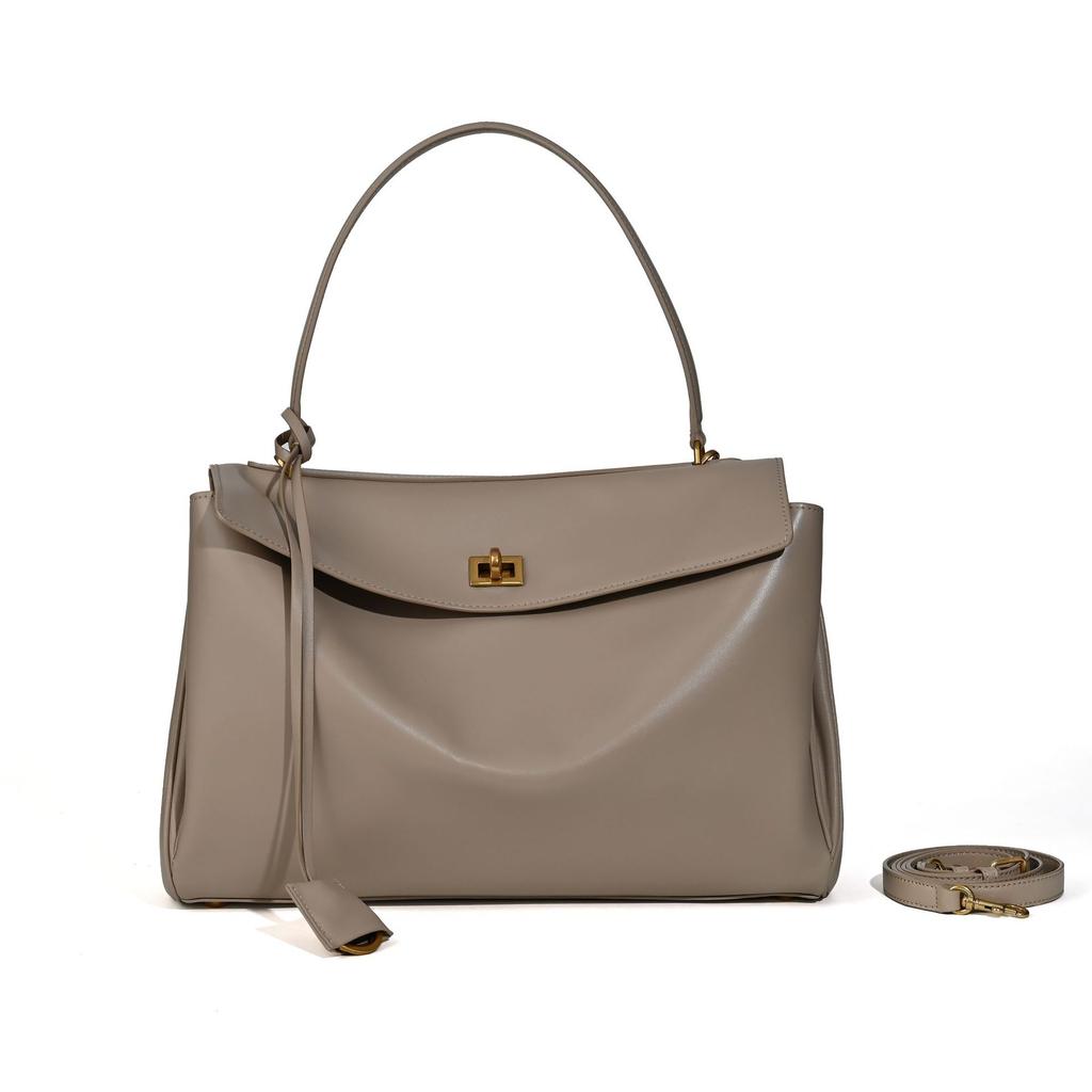 2025 New Bag Top Layer Cowhide Rodeo Tote Bag High-end And Versatile Niche Large Capacity Genuine Leather Women's Bag