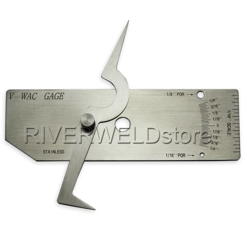 RIVERWELD V-WAC Fillet Weld Gauge, Inch Inspection Gauge