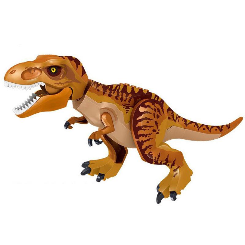 Large Dinosaur Model Building Block Triceratops Broad-Eared Pterosaur Carnivorous Bulldragon Tyrannosaurus Rex Velociraptor Assembling Toy