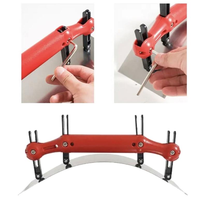 Multifunctionele Verfspaan Metselaar Plamuurspatel Gereedschap met Verstelbaar Gebogen Ontwerp voor Efficiënte Muurafwerking