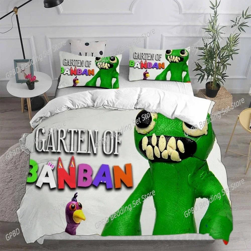 Game Garten of Banban 3D NEW Duvet Cover Pillowcase Bedding Set Adult Boy Girl Bedroom Decoration Children Single Double Large