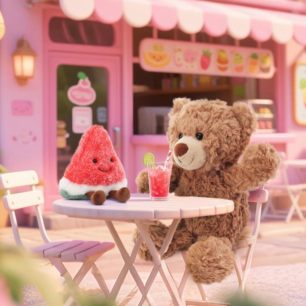 Apricot Lamb Fresh Watermelon Plush Soft and Fluffy Fresh Watermelon for Boys and 15cm Toy, Cute, Girls,