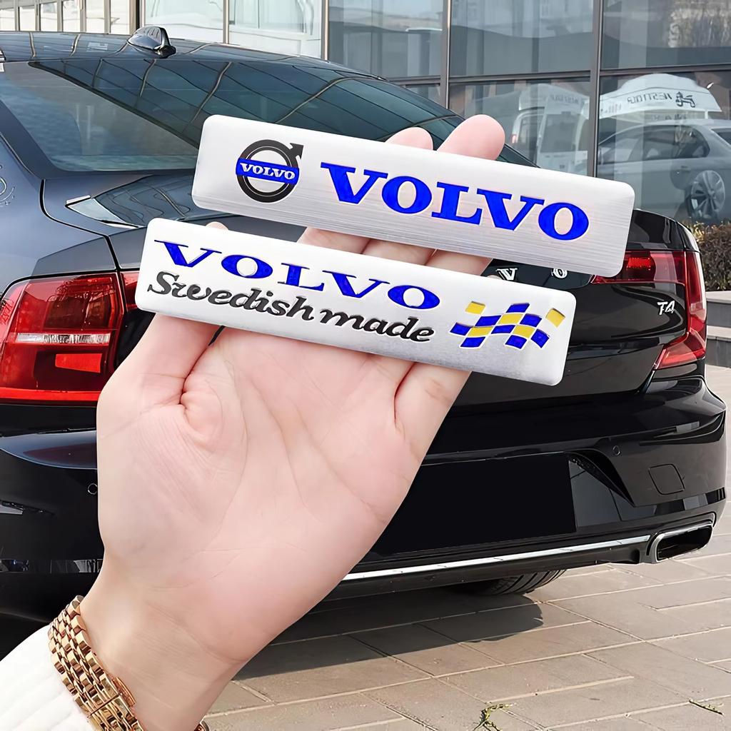 Autocollants de Carrosserie de Coffre de Voiture Badge Métallique Spécifique Autocollant Pour Volvo Rdesign Polestar AWD V50 S60 XC60 S40 XC40 XC90 V60 S80 S90 V90 V70