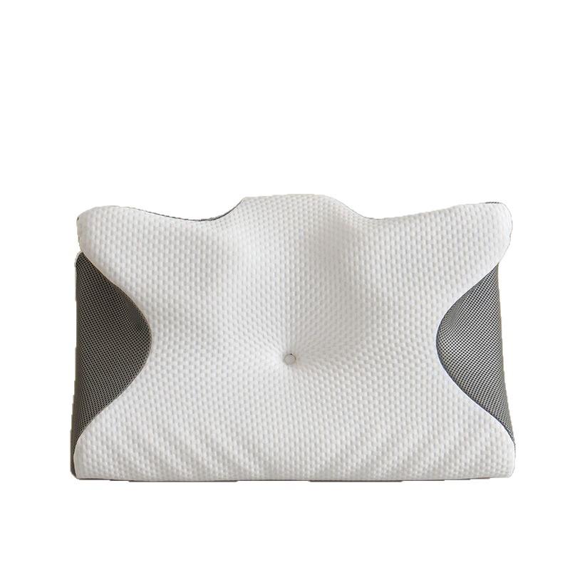 Butterfly Memory Foam Cervical Neck Support Pillow - Non-Collapsing Ox Horn Design