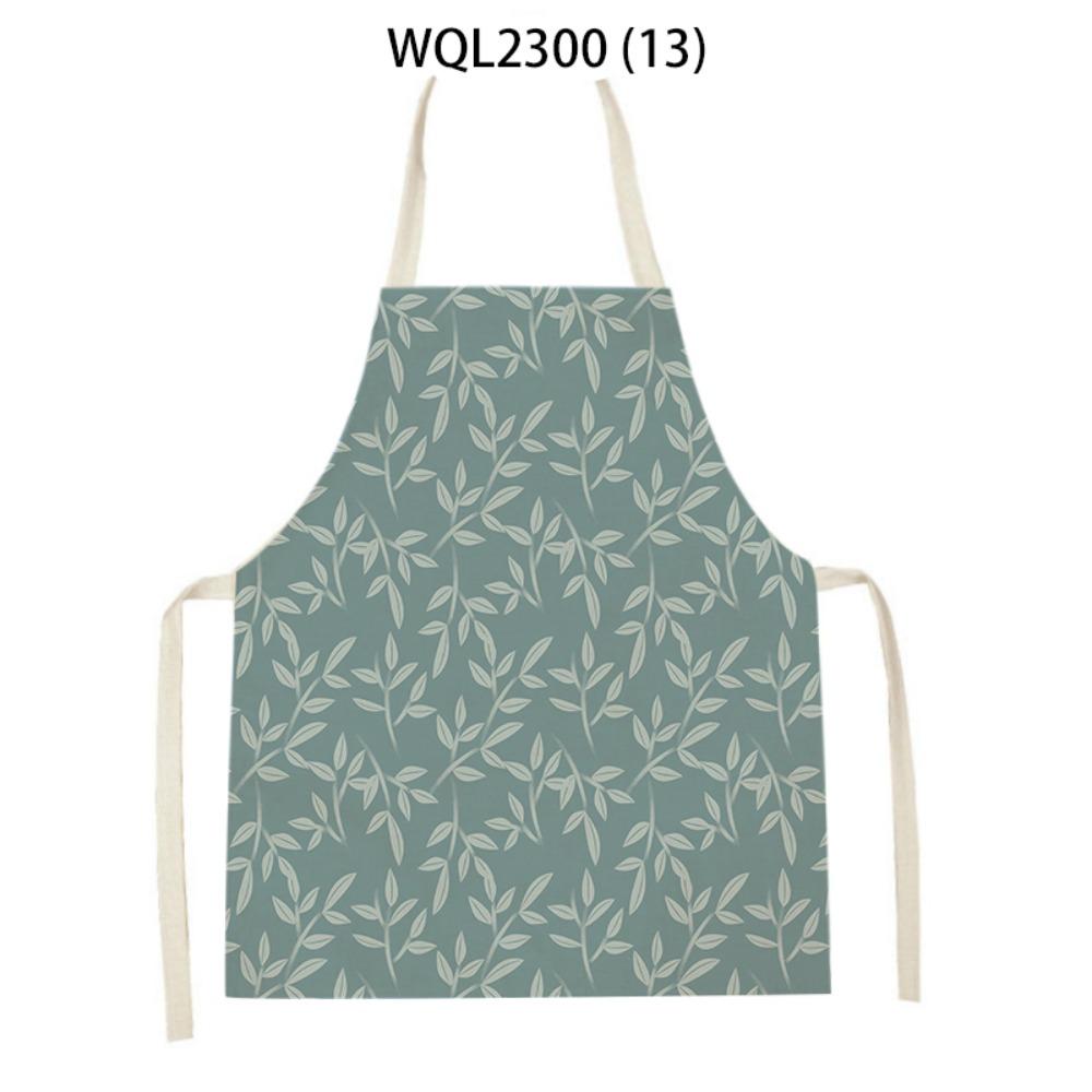 Flower Print Floral Print Apron Soft Fabric Baking Aprons New Plant Aprons Baking