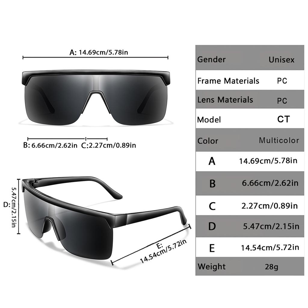New Style Sunglasses Female Male Square Windproof Shades Outdoor Sports Riding Bike Hiking Goggles Driving Cycling Eyewear UV400