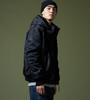 ALPHA INDUSTRIES Hooded Rib Jacket TA1716 Men's Size L BLACK