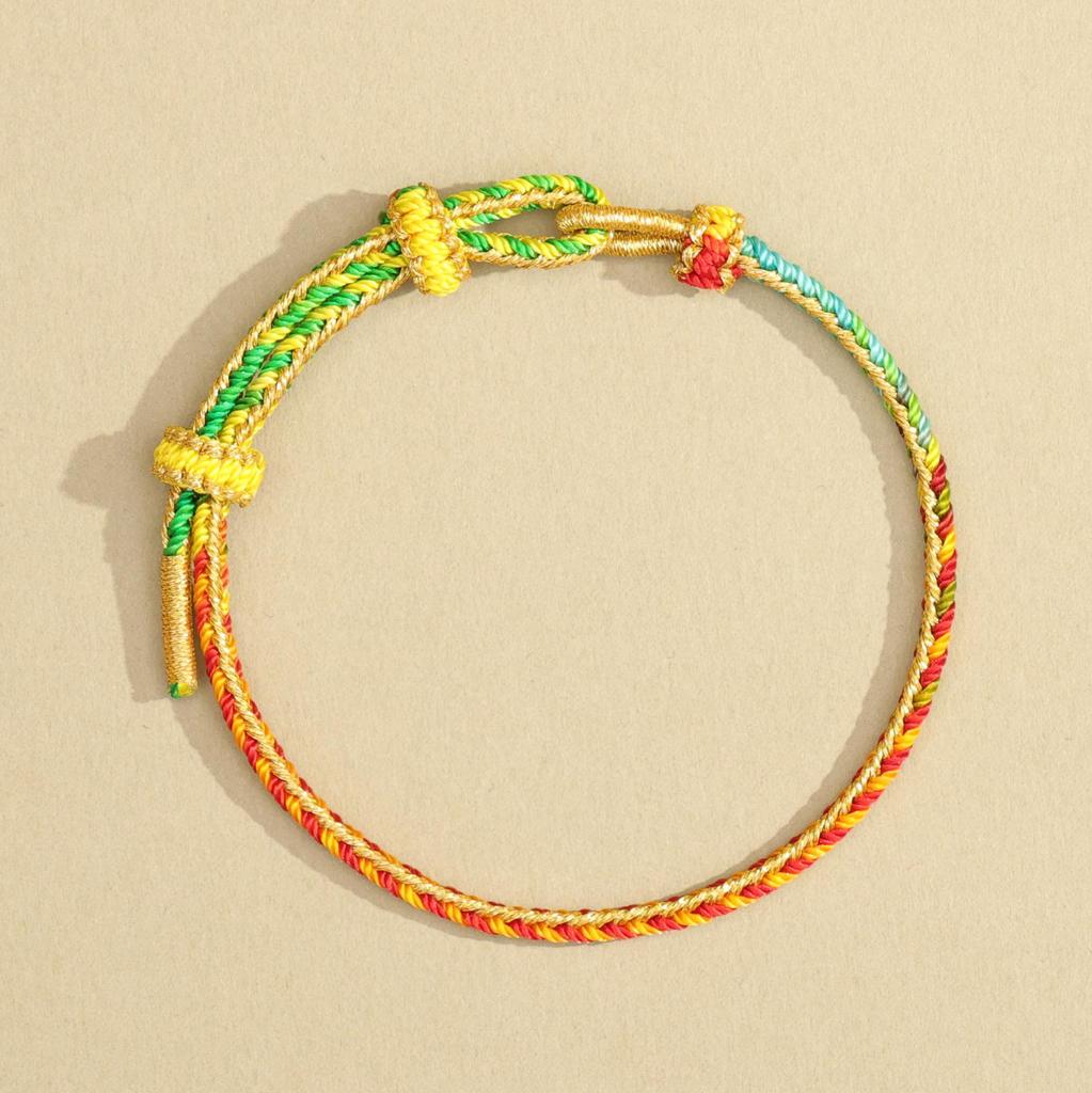 Red String Hand-Woven Ethnic Horse Year Bracelet - Unisex New Year Gift