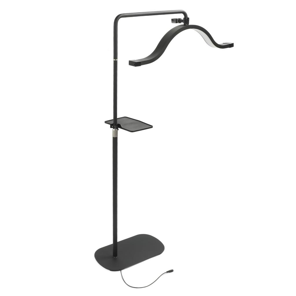 Half Moon Floor Light 45W 29 Inch 3200K To 5600K Adjustable Standing Lash Lamp with Phone Clip for Skincare Live