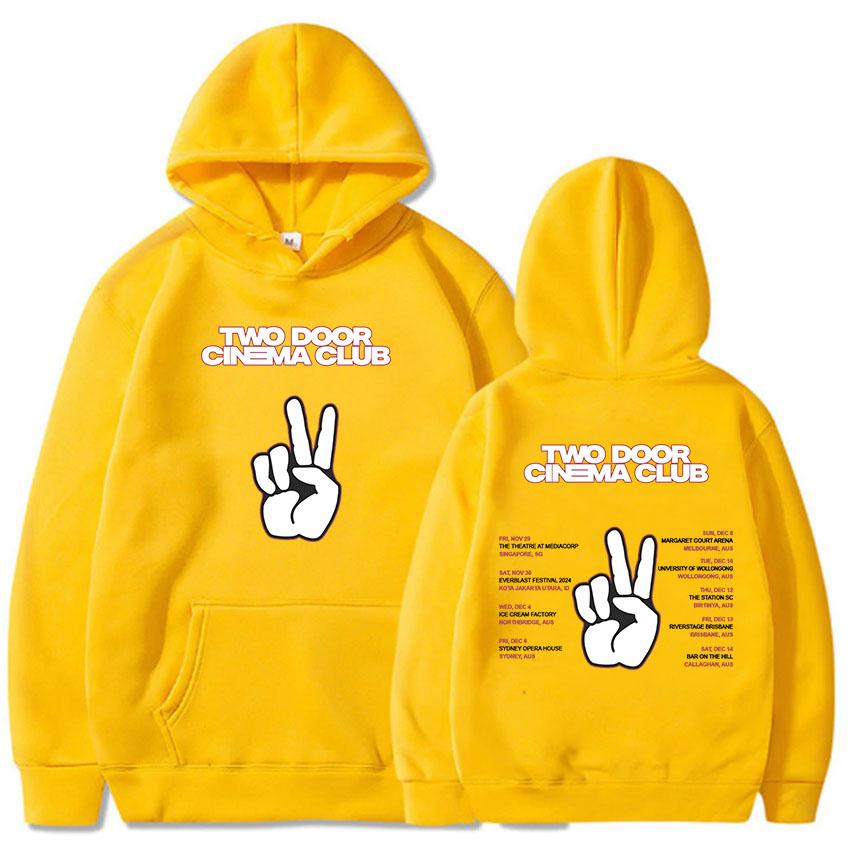 

Унисекс Уличная одежда Толстовки Two Door Cinema Club с длинным рукавом Мужские Женские Толстовки Sudaderas Con Capucha Толстовка с капюшоном и карманом 3XL
