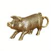 1pcs Brass Pig Hair Pig Pendant Keychain Decoration for Boys' Birthday Gift Ornament Zodiac Pig Desktop Ornament Home Decorations Keychain Pendant