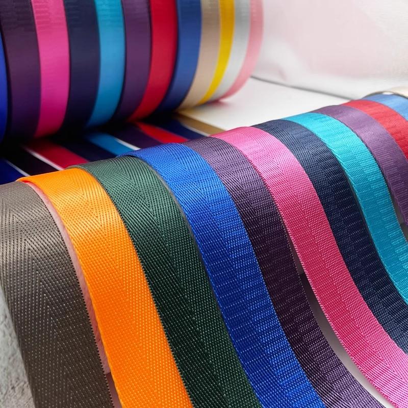 Nastro in Nylon 5M 20/25/32/38/50mm Nastro di Tela Cinghie per Borse Nastro Nastri Decorativi Rotolo Cintura Sling per Cucito Accessori Bais