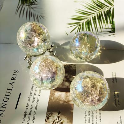 1 Stück Polierter Heilquarz Aura Glas Kristallkugel zur Heimdekoration