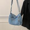 Casual Denim Crossbody Bag Women's Lightweight Commuter Shoulder Bag Fashionable New Style Versatile Korean Design