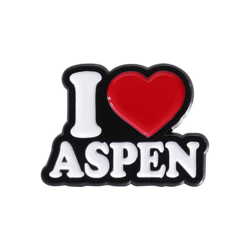 

Сердце Креативный Красный Металлический Значок Аксессуар Брошь С Уникальным Дизайном Алфавит QHXZ188